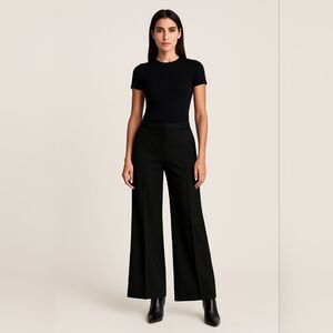 Versace Black Wide Leg Dress Pants • Women’s Tailored Luxury Trousers